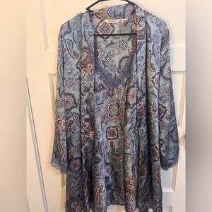 Delicates Blue and Pink Paisley Sleepwear